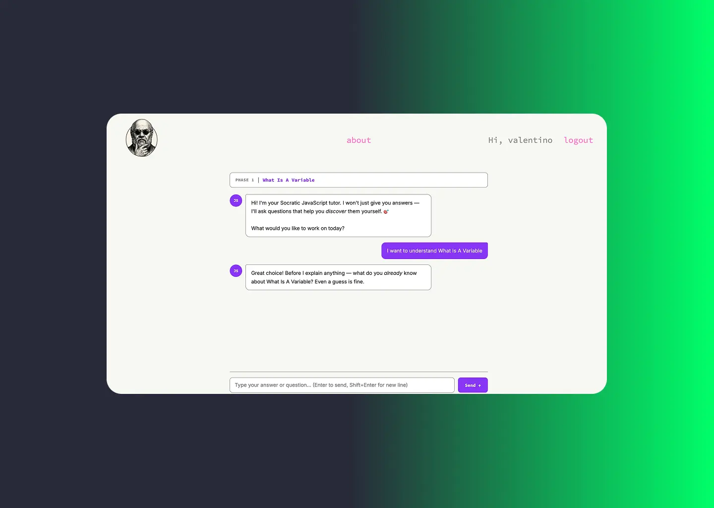 SOCRATIC JS — project image 2
